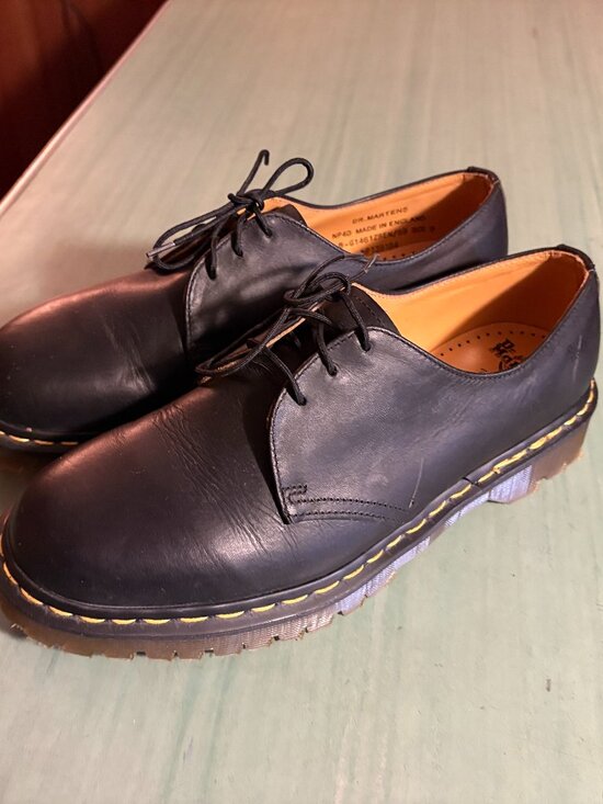 Vintage Mens Dr. Doc Martens 1461 Black Leather Oxford Shoes UK 9 US 10 England main image 4